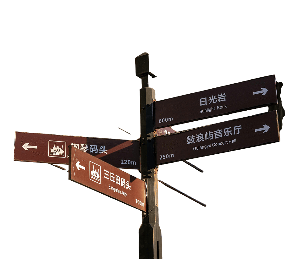 Foreign road sign